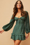 Xena Mini Dress - Forest Green | Sage and Paige AUS.