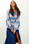 Bliss Knit Oversize Sweater - Blue | Sage and Paige AUS.