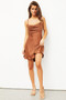 French Kiss Mini Dress - Chocolate | Sage and Paige AUS.