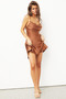 French Kiss Mini Dress - Chocolate | Sage and Paige AUS.