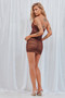 Call Up Mini Dress - Chocolate | Sage and Paige AUS.