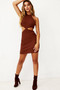 In The Moment Knit Dress - Chocolate | Sage and Paige AUS.