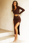 One in a Million Midi Dress - Chocolate | Sage and Paige AUS.
