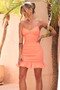 Magnify Mini Dress - Peach | Sage and Paige AUS.