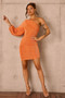 On The Screen Mini Dress - Orange