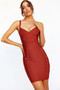 Turn Around Bandage Dress - Chocolate | Sage and Paige AUS.