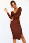 Going Places Midi Dress - Chocolate | Sage and Paige AUS.