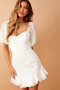 On My Mind Mini Dress - White | Sage and Paige AUS.