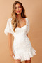 On My Mind Mini Dress - White | Sage and Paige AUS.