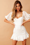 On My Mind Mini Dress - White | Sage and Paige AUS.