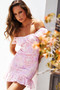 Jael Mini Dress - Pink | Sage and Paige AUS.
