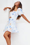 Get Obsessed Mini Dress - Blue | Sage and Paige AUS.