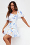 Get Obsessed Mini Dress - Blue | Sage and Paige AUS.