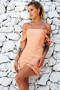 Keylime Lace Dress - Peach | Sage and Paige AUS.