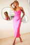 Heartbreaker Midi Dress - Fuchsia | Sage and Paige AUS.