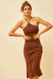 Lucy Midi Dress - Chocolate | Sage and Paige AUS.