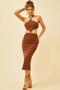 Lucy Midi Dress - Chocolate | Sage and Paige AUS.