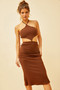 Lucy Midi Dress - Chocolate | Sage and Paige AUS.