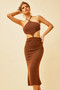 Lucy Midi Dress - Chocolate | Sage and Paige AUS.