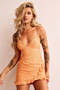 Gracie Lace Mini Dress - Orange | Sage and Paige AUS.