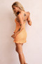 Gracie Lace Mini Dress - Orange | Sage and Paige AUS.