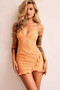 Gracie Lace Mini Dress - Orange | Sage and Paige AUS.