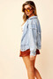 Reclaim Your Power Denim Jacket - Washed Blue | Sage and Paige AUS.