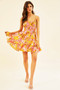 Cherry Blossom Mini Dress - Mustard | Sage and Paige AUS.