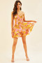 Cherry Blossom Mini Dress - Mustard | Sage and Paige AUS.