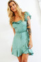 Swing Around Mini Dress - Sage | Sage and Paige AUS.