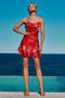 Nights Like This Satin Mini Dress - Red | Sage and Paige AUS.