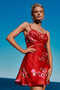 Nights Like This Satin Mini Dress - Red | Sage and Paige AUS.