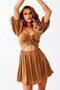 Holding On Mini Dress - Tan | Sage and Paige AUS.