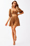 Holding On Mini Dress - Tan | Sage and Paige AUS.