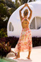 Gold Dust Midi Dress - Orange | Sage and Paige AUS.