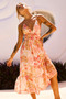 Gold Dust Midi Dress - Orange | Sage and Paige AUS.