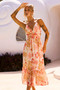 Gold Dust Midi Dress - Orange | Sage and Paige AUS.