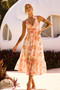 Gold Dust Midi Dress - Orange | Sage and Paige AUS.
