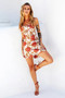 Charlotte Satin Mini Dress - Beige | Sage and Paige AUS.