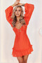 Xena Mini Dress - Tangerine | Sage and Paige AUS.