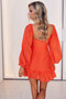 Xena Mini Dress - Tangerine | Sage and Paige AUS.