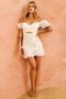 Throwing Shade Mini Dress - White | Sage and Paige AUS.
