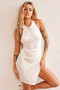Tequila Satin Mini Dress - Champagne | Sage and Paige AUS.