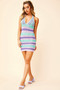 South Beach Crochet Mini Dress - Purple | Sage and Paige AUS.