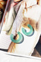 Canyon Moon Earrings - Green | Sage and Paige AUS.