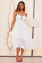Changing Focus Midi Dress - White | Sage and Paige AUS.