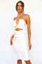 Put In Work Midi Dress - White | Sage and Paige AUS.