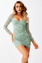 On Repeat Mini Dress - Sage | Sage and Paige AUS.