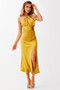 Mercedes Midi Dress - Mustard | Sage and Paige AUS.
