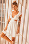 Marie Mini Dress - White | Sage and Paige AUS.
